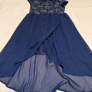 George Navy Blue Floral Kids Dress